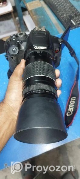Canon Kiss X7i Camera with Ef 75-300 F/4-5.6 Lens