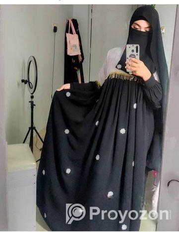 Premium Party Borkha with hijab