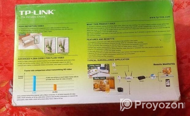 Tp-link Tl-sc3230 H.264 Mp Wireless Ip Network Camera