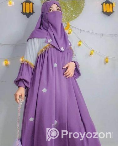 Premium Party Borkha with hijab