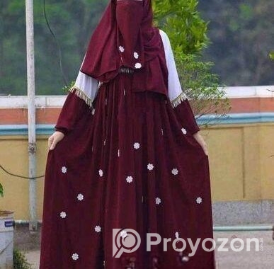 Premium Party Borkha with hijab