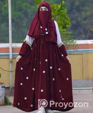 Premium Party Borkha with hijab