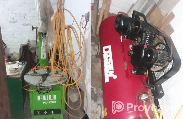 Air Compressor And Tire Changing Machine