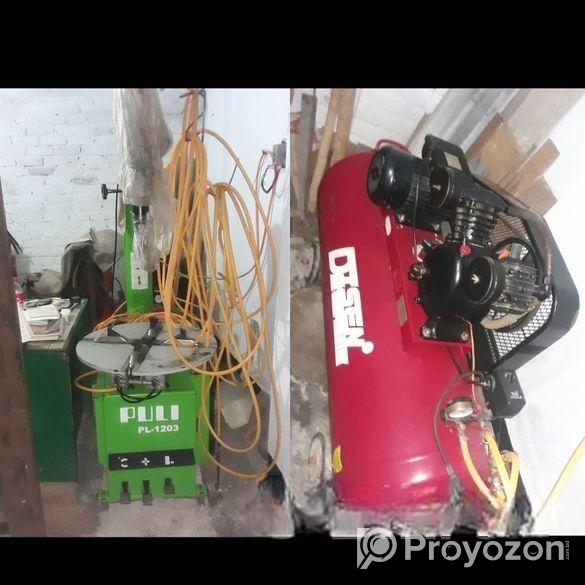 Air Compressor And Tire Changing Machine