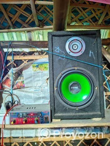 ৮ ইঞ্চি সাউন্ড সিস্টেম মেশিন সহকারে