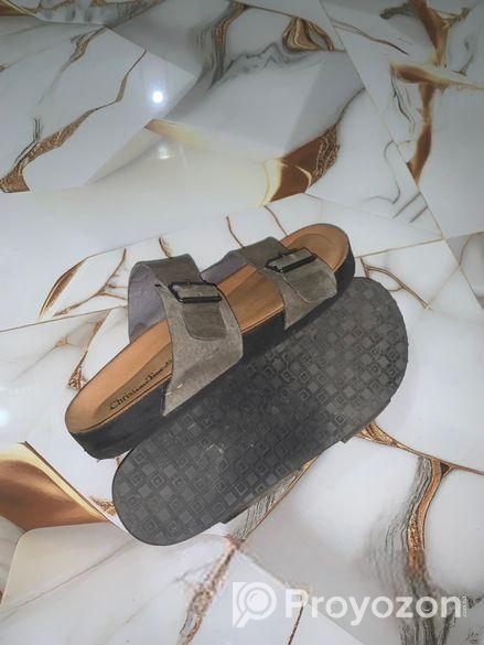 Suede leather arizona sandal (new )