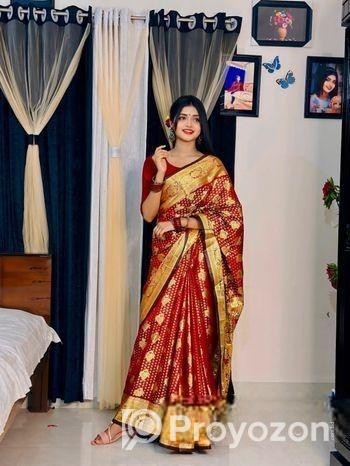 সফট সিল্ক কাতান শাড়ি