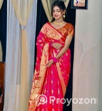 সফট সিল্ক কাতান শাড়ি