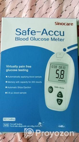 ডায়বেটিস মাপার মেশিন।