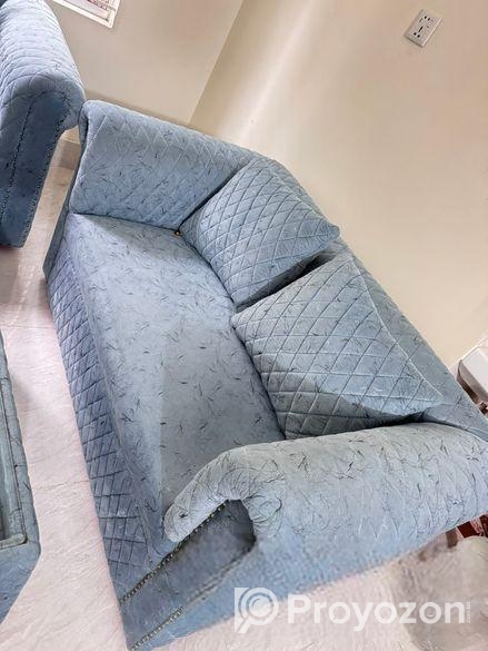 সম্পুর্ন সেগুন কাঠের তৈরি ফোম সোফা।