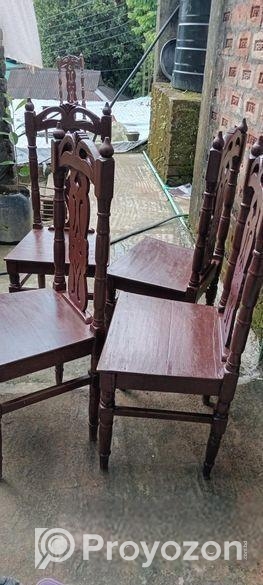 ৬ টি চেয়ার সেগুন কাঠের