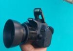 canon 800D with 50mm prime lens 1.8..