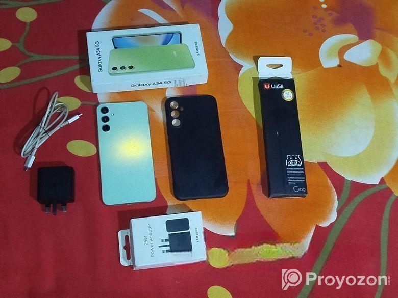 Samsung Galaxy A34 8/128 ( Lime Colour) (Used)