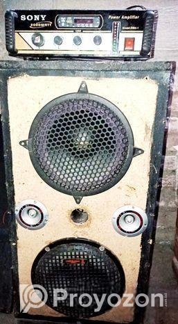 STK 4191 হেভি বেস্ এমপ্লিফায়ার দুইটি স্পিকার।