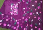 Hand Print Half Silk Couple Dress