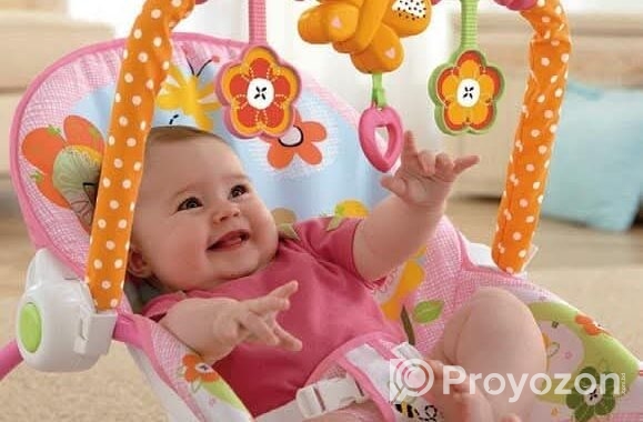 Baby Rocker with Musical Toy Bar & Vibrations