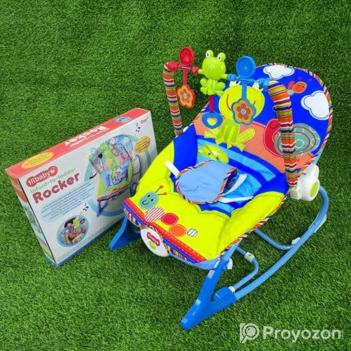 Baby Rocker with Musical Toy Bar & Vibrations