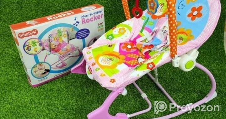 Baby Rocker with Musical Toy Bar & Vibrations