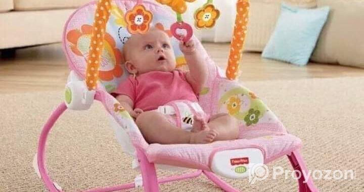 Baby Rocker with Musical Toy Bar & Vibrations