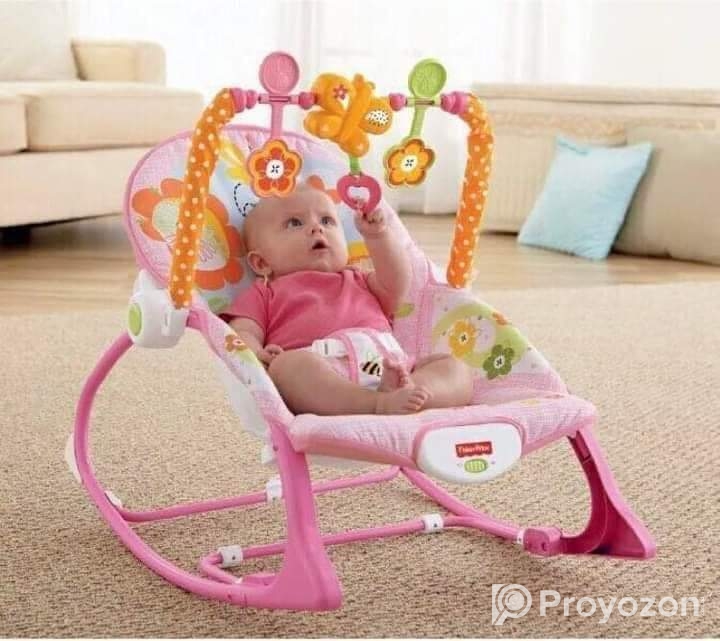 Baby Rocker with Musical Toy Bar & Vibrations