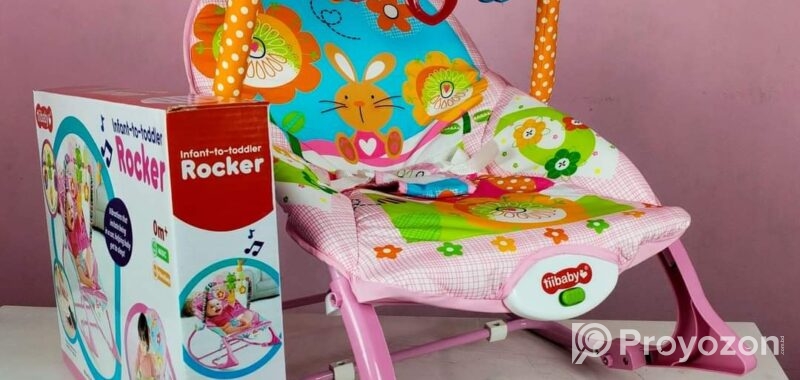 Baby Rocker with Musical Toy Bar & Vibrations