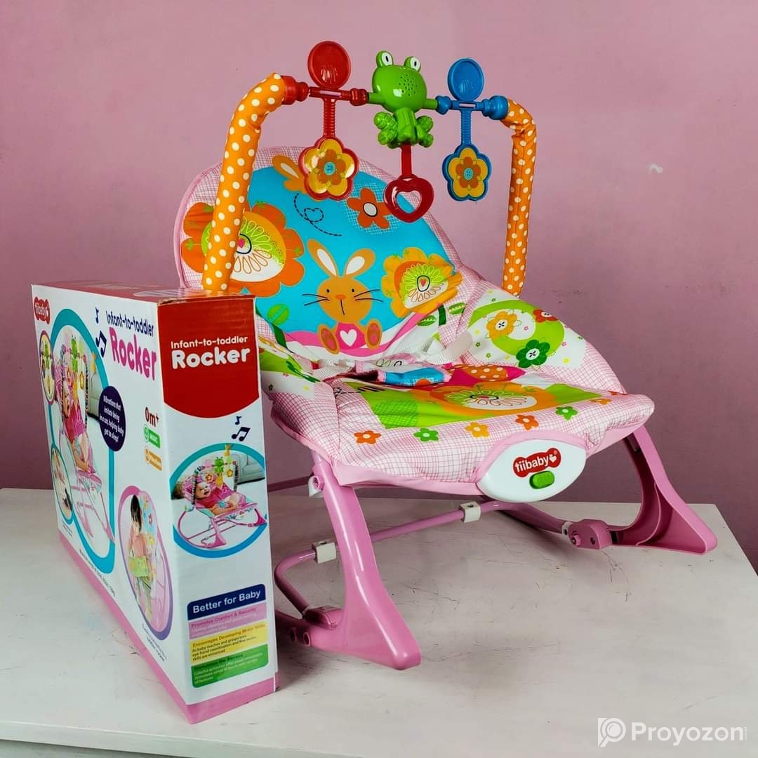 Baby Rocker with Musical Toy Bar & Vibrations