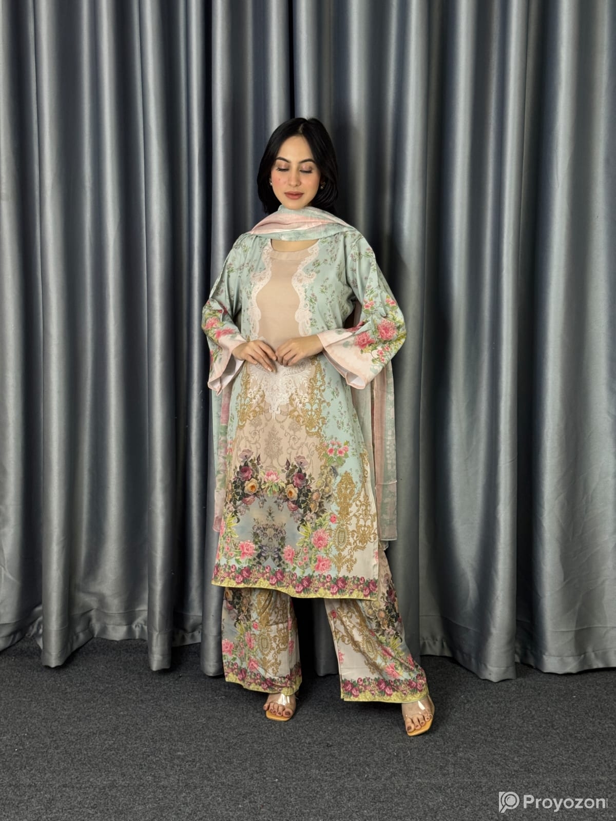 Digital Print Three Piec