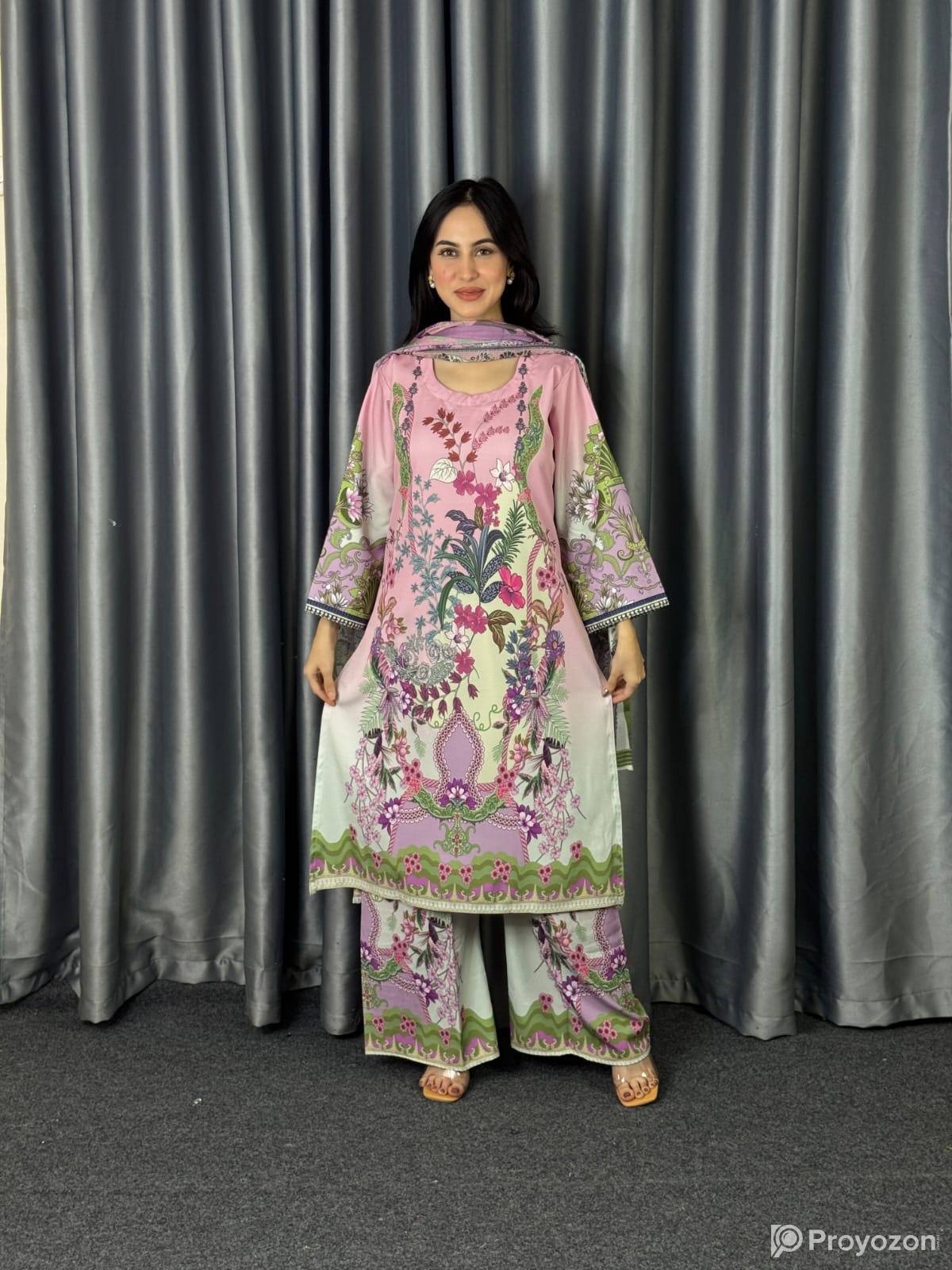 Digital Print Three Piec