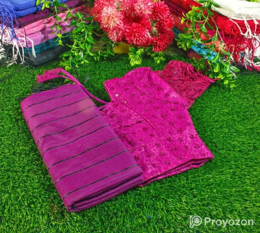 চুমকি শাড়ি এবং ব্লাউজ