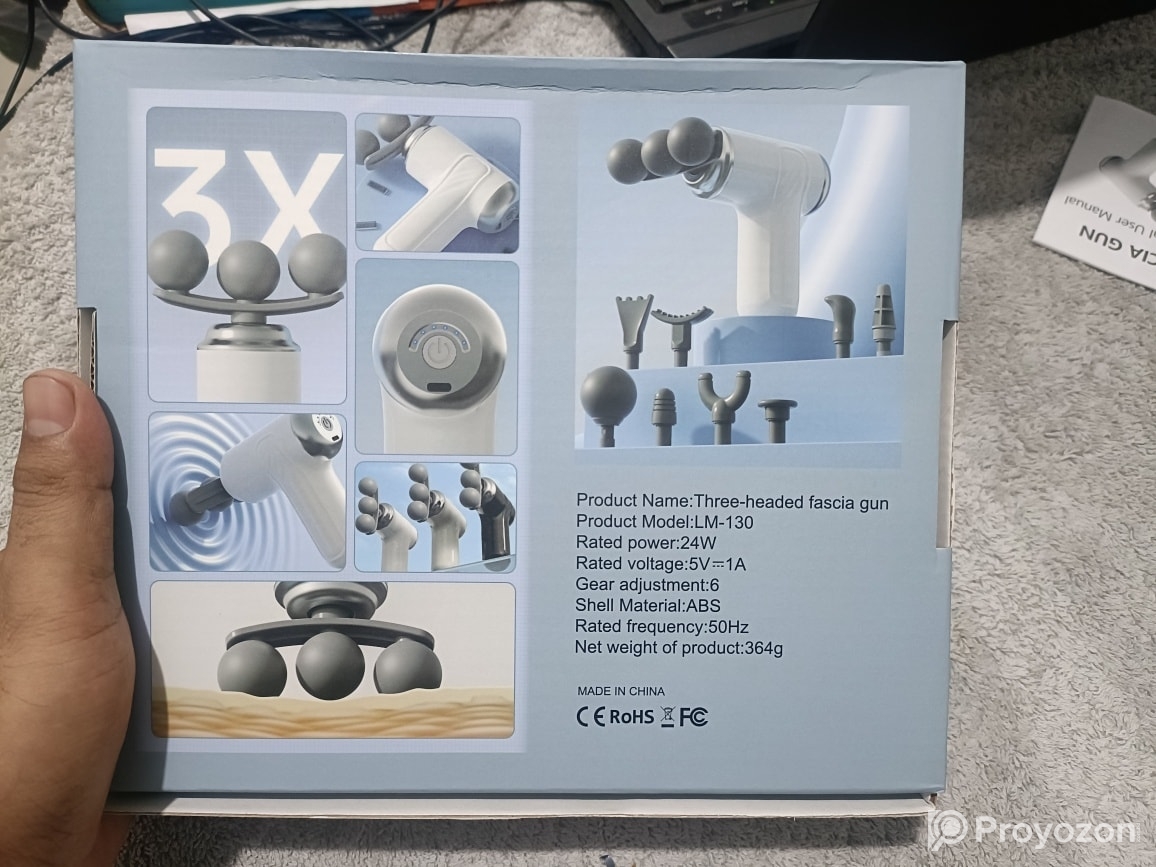 Three- Headed Fascia Gun