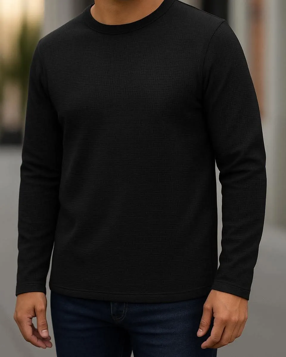 Waffle Full Sleeve T-Shirt