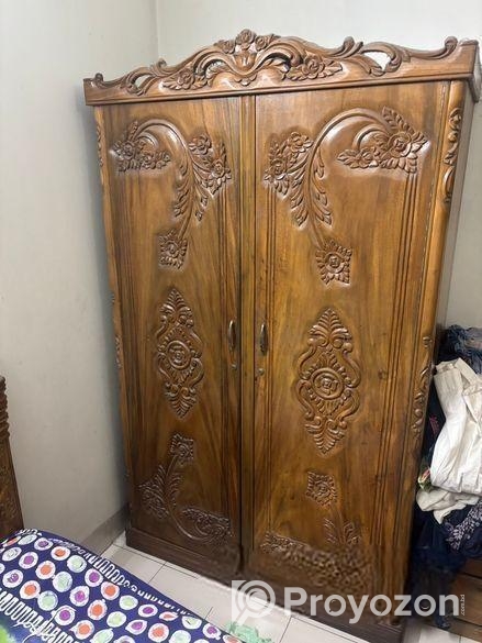 Handcrafted Wooden Wardrobe For Sale