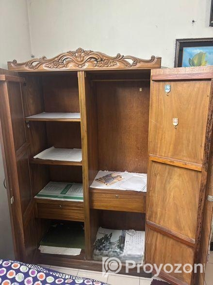 Handcrafted Wooden Wardrobe For Sale