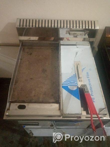 Commercial Hotplate with deep fryer