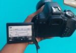 canon 800D with 50mm prime lens 1.8..