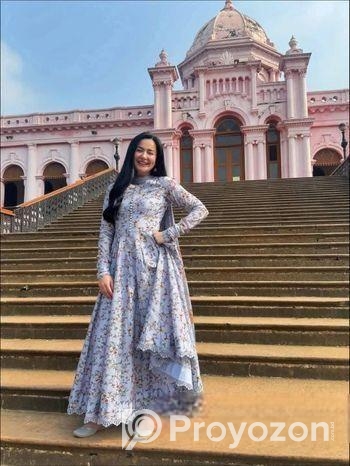 Hania Amir Inspired Digital Print Three Piece