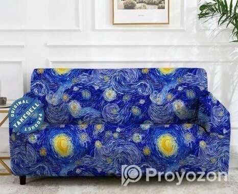 China Print Fabric Sofa Cover/ চায়না প্রিন্ট