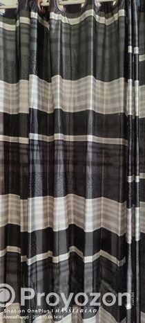 ১২ পিস সিনথেটিক কাপড়ের দরজার পর্দা