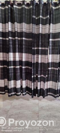 ১২ পিস সিনথেটিক কাপড়ের দরজার পর্দা