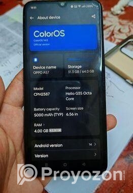OPPO A57 4G . (Used)