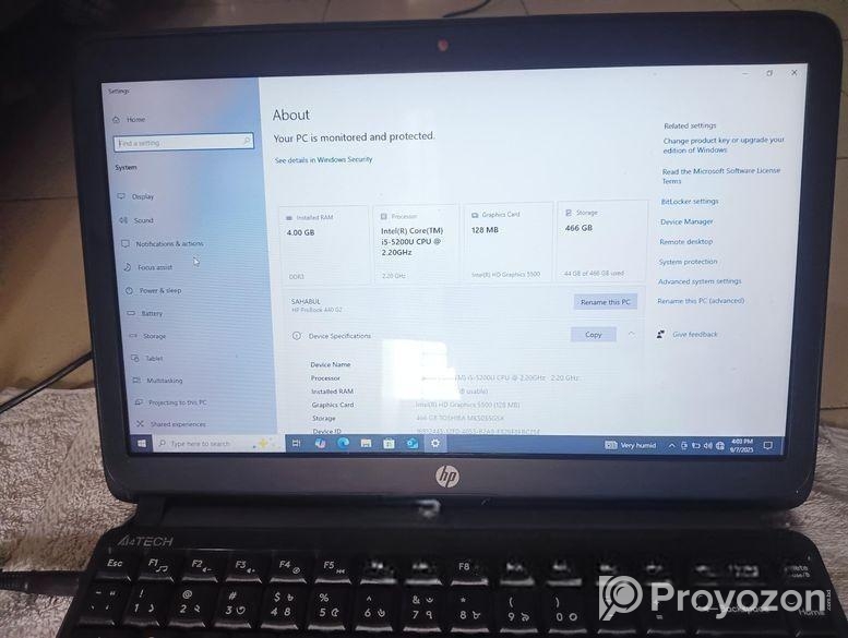 Hp Laptop I5 – 5th Gen