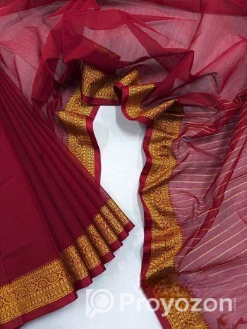 পিওর আড়ং তাতঁ কটন শাড়ী