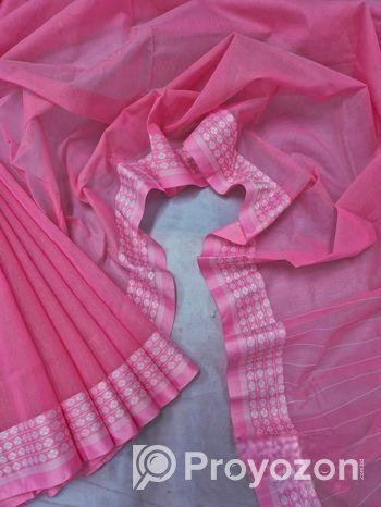 পিওর আড়ং তাতঁ কটন শাড়ী