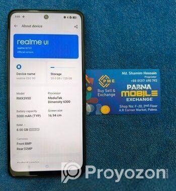 Realme C63 5G 8-128 GB (Used)