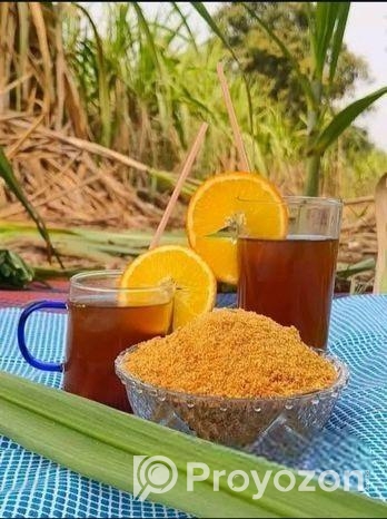 গ্রামীণ স্বাদের আখের লাল সুগার ।