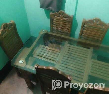 শেগুন কাঠের ডাইনিং টেবিল