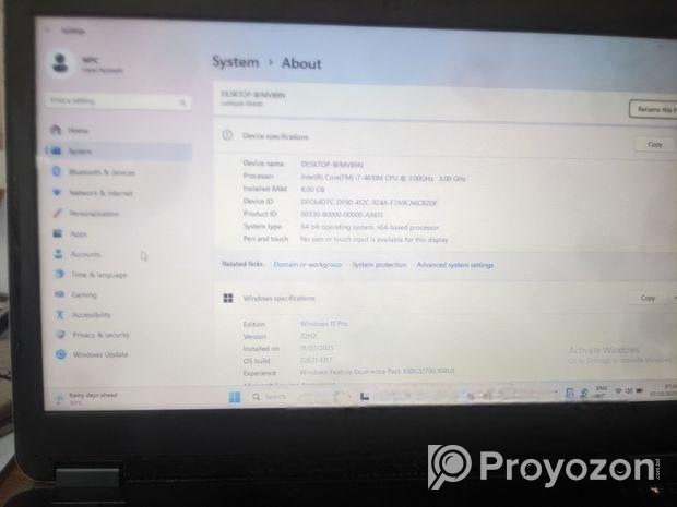 DELL E6440 I7, 8GB GRAPHICS, 2 GB DEDICATED 8/256GB