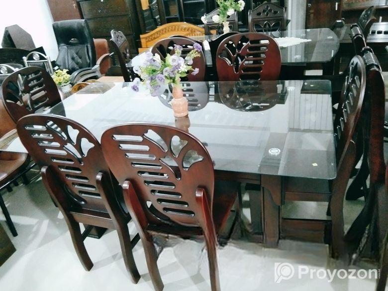6 চেয়ার ডাইনিং টেবিল