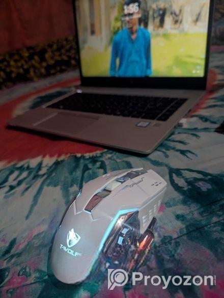Wireless Gaming Mouse Rechargeable RGB Q13 White DPI Laptop