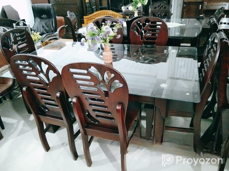 6 চেয়ার ডাইনিং টেবিল